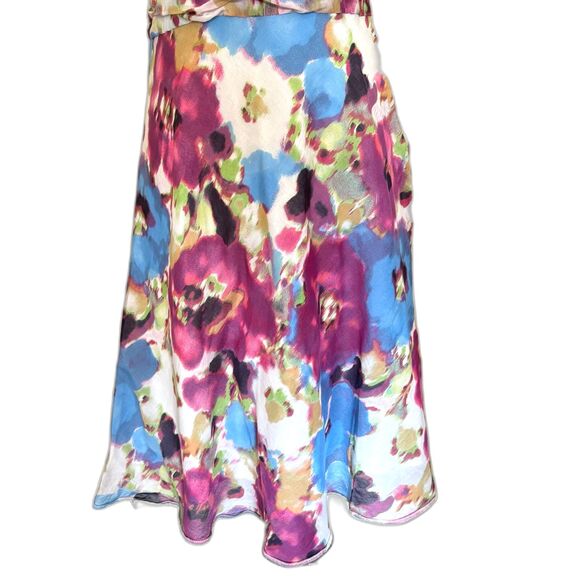 Pepperberry Floral Fit and Flare Dress Spring Feminine Cotton Silk Size 10 Curvy - Picture 3 of 6